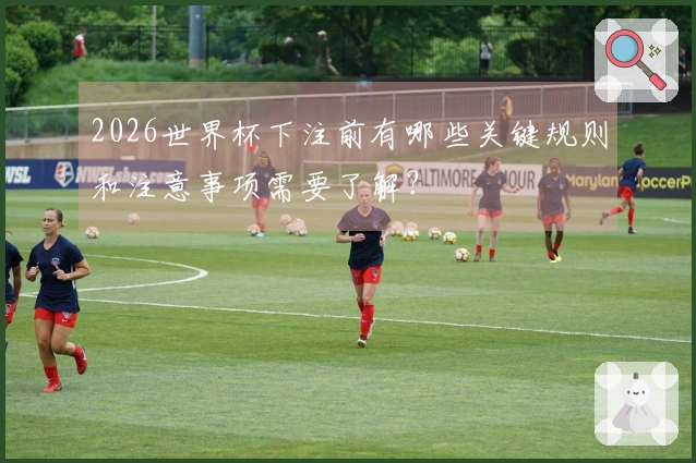 2026世界杯下注前有哪些关键规则和注意事项需要了解？