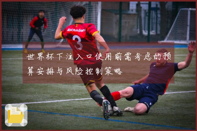 世界杯下注入口使用前需考虑的预算安排与风险控制策略