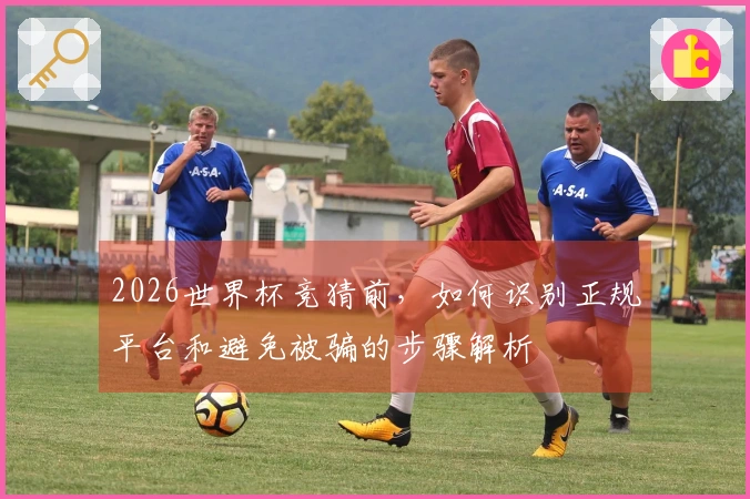 2026世界杯竞猜前，如何识别正规平台和避免被骗的步骤解析